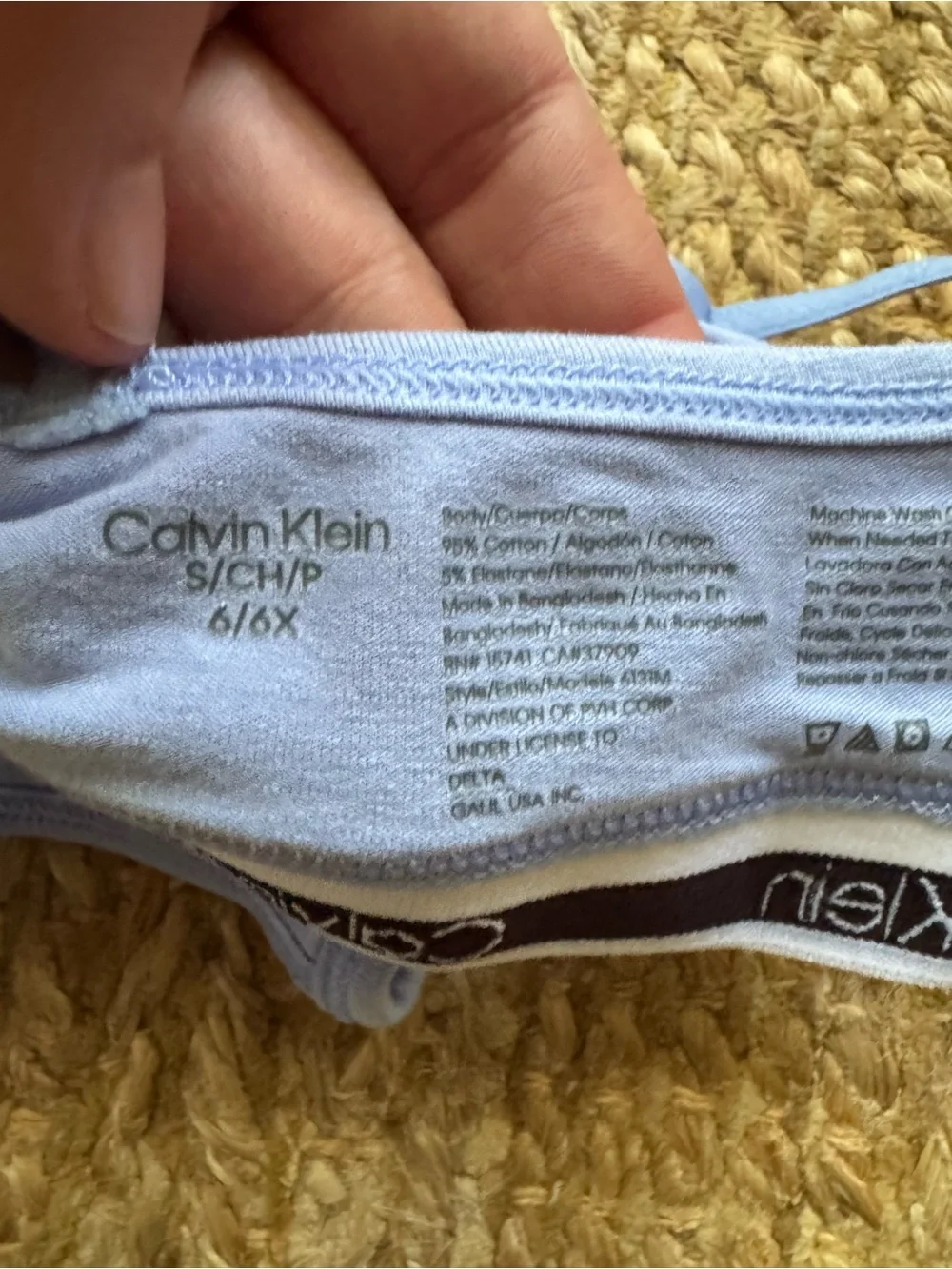 Girls Calvin Klein training bras sz 6